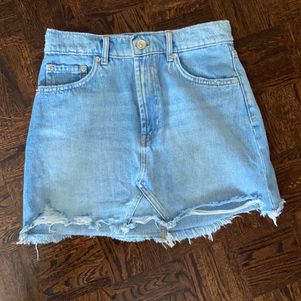 Trendy jean skirt